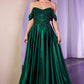 Off The Shoulder A-Line By Ladivine CDS525 - Women Evening Formal Gown - Special Occasion