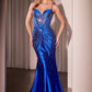 Embellished Sweetheart Neckline Sheath By Ladivine CDS527 - Women Evening Formal Gown - Special Occasion