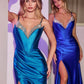 Sweetheart Neckline Leg Slit Gown By Ladivine CDS528 - Women Evening Formal Gown - Special Occasion/Curves