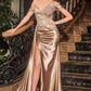 Off The Shoulder Sweetheart Neck Gown By Ladivine CDS532 - Women Evening Formal Gown - Special Occasion/Curves