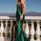 Strapless Beaded Bodice Leg Slit Gown By Ladivine CDS538 - Women Evening Formal Gown - Special Occasion