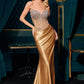 Strapless Beaded Bodice Leg Slit Gown By Ladivine CDS538 - Women Evening Formal Gown - Special Occasion