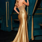 Strapless Sweetheart Neckline Leg Slit Gown by Cinderella Divine CDS543 - Special Occasion