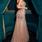Strapless Sweetheart Neckline Mermaid Gown By Ladivine CDS545 - Women Evening Formal Gown - Special Occasion/Curves