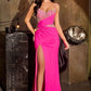 Sweetheart Neckline Leg Slit Gown By Ladivine CDS552 - Women Evening Formal Gown - Special Occasion