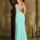 Sweetheart Neckline Leg Slit Gown By Ladivine CDS552 - Women Evening Formal Gown - Special Occasion