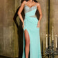 Sweetheart Neckline Leg Slit Gown By Ladivine CDS552 - Women Evening Formal Gown - Special Occasion