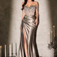 Off Shoulder High Slit Gown By Ladivine CDS554 - Women Evening Formal Gown - Special Occasion