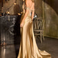 Off Shoulder High Slit Gown By Ladivine CDS554 - Women Evening Formal Gown - Special Occasion