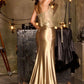 Sweetheart Neckline High Slit Gown By Ladivine CDS556 - Women Evening Formal Gown - Special Occasion