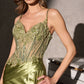 Sweetheart Neckline High Slit Gown By Ladivine CDS556 - Women Evening Formal Gown - Special Occasion