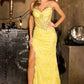 Sweetheart Neckline Leg Slit Gown By Ladivine CDS560 - Women Evening Formal Gown - Special Occasion
