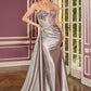 Sweetheart Neckline Sheath Gown By Ladivine CDS565 - Women Evening Formal Gown - Special Occasion