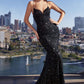 Fitted Sequin Mermaid Gown by Cinderella Divine CH066 - Special Occasion