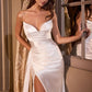 Strapless Pointed V-Neckline Bridal Gown by Cinderella Divine CH351W