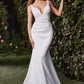 Fitted Neoprene Fit & Flare Mermaid Bridal Gown by Cinderella Divine CH378W