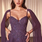 Pleated A-Line Sweetheart Neckline Gown by Cinderella Divine CJ937 - Special Occasion/Curves