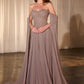 Pleated A-Line Sweetheart Neckline Gown by Cinderella Divine CJ937 - Special Occasion/Curves