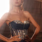 Mikado & crystal A-Line Gown By Ladivine CK2405 - Women Evening Formal Gown - Special Occasion