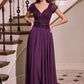 Embellished Chiffon Beaded A-Line Gown By Ladivine CL07 - Women Evening Formal Gown - Special Occasion/Curves
