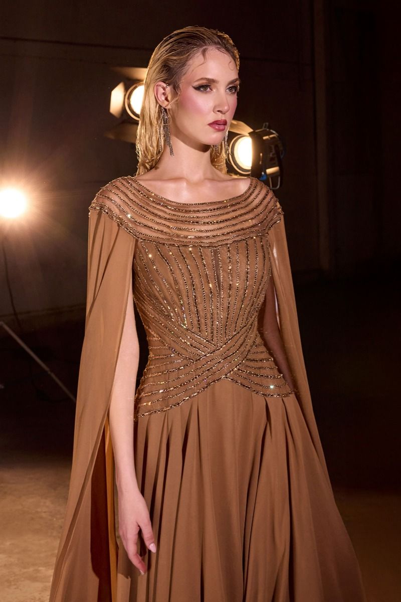 bateau neckline long dress J'Adore Dresses JM408 - Long Mikado Mermaid Dress