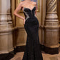 Strapless Sweetheart Neckline Mermaid Gown by Cinderella Divine CM365 - Special Occasion/Curves