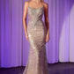 Embellished Scoop Neckline Mermaid Gown By Ladivine CM371 - Women Evening Formal Gown - Special Occasion