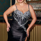 Thin Straps Sweetheart Neckline Gown By Ladivine CM383C - Women Evening Formal Gown - Curves