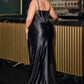 Thin Straps Sweetheart Neckline Gown By Ladivine CM383C - Women Evening Formal Gown - Curves