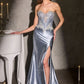 Strapless Sweetheart Neckline Gown By Ladivine CM392 - Women Evening Formal Gown - Special Occasion/Curves