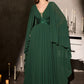 Soft Chiffon V-Neck A-Line Gown By Ladivine CM8244 - Women Evening Formal Gown - Special Occasion/Curves