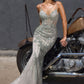 Spaghetti Straps Sweetheart Neck Gown By Ladivine CR383 - Women Evening Formal Gown - Special Occasion