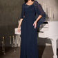 Modest Scoop Neckline Gown By Ladivine CR884 - Women Evening Formal Gown - Special Occasion/Curves