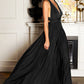 Crisscross V-Neckline A-Line Gown By Amoris CV01 - Women Evening Formal Gown - Special Occasion