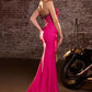Strapless Beaded Sheer Corset Gown By Ladivine CW301 - Women Evening Formal Gown - Special Occasion