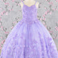 Butterfly Sequin Sweetheart Neckline Kids Mini Quince Dress by Elizabeth K - GK114