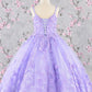 Butterfly Sequin Sweetheart Neckline Kids Mini Quince Dress by Elizabeth K - GK114