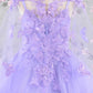 Butterfly Sequin Sweetheart Neckline Kids Mini Quince Dress by Elizabeth K - GK114