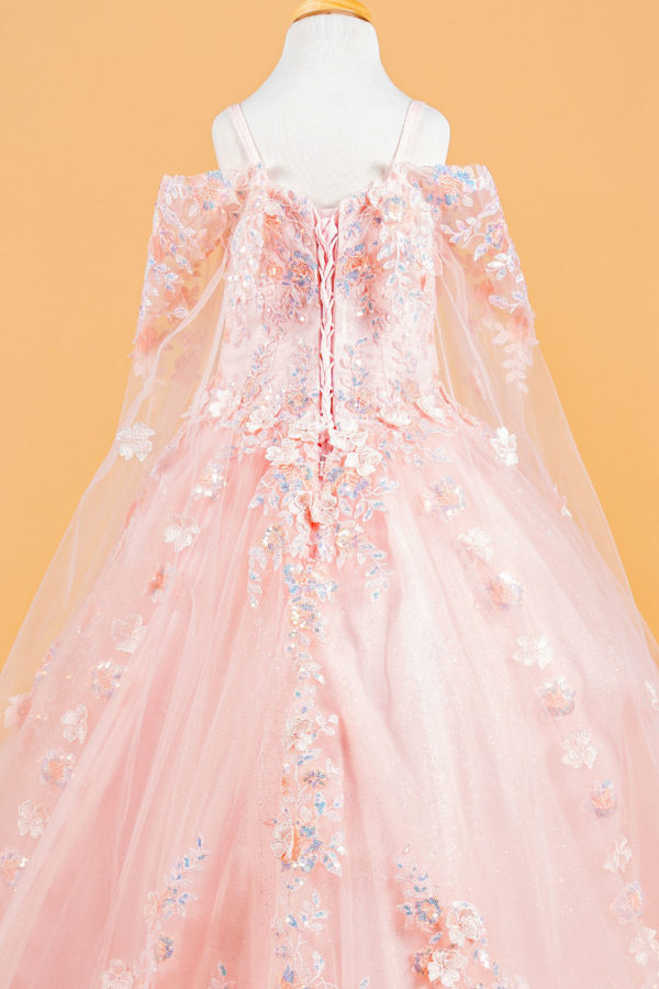 Embellished Sweetheart Neckline Kids Mini Quince Dress by Elizabeth K