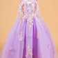 Butterfly Applique Sweetheart Tulle Kids Mini Quince Dress by Elizabeth K - GK119