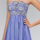 Embellished Strapless Straight Across A-Line Dress by Elizabeth K - GL1069