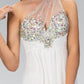 Embellished One Shoulder Asymmetric Neckline Dress by Elizabeth K - GL1138