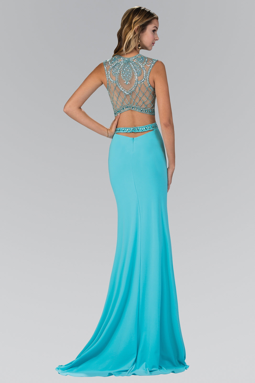 midi green summer dress Simply Mint Green Long Prom Dress With Slit, Spaghetti Straps Slit Eve –  cherishgirls main image 0