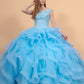 Elizabeth K - GL1600 - Embellished Bodice Tulle Quinceanera Dress