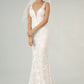 GL1903 Elizabeth K Mermaid Bridal Gown with Detachable Mesh Layer