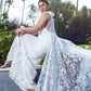 GL1903 Elizabeth K Mermaid Bridal Gown with Detachable Mesh Layer