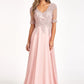 Elizabeth K - GL1982 - Embroidery Chiffon V-Neckline Ballgown Quinceanera Dress