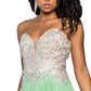 Chiffon Strapless Sequin Sweetheart A-Line by Elizabeth K - GL2092 - Special Occasion/Curves