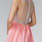 Embellished Sleeveless Crew-Neck A-Line Dress by Elizabeth K - GL2093