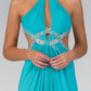 Embellished Halter Neck Mermaid Dress by Elizabeth K - GL2142